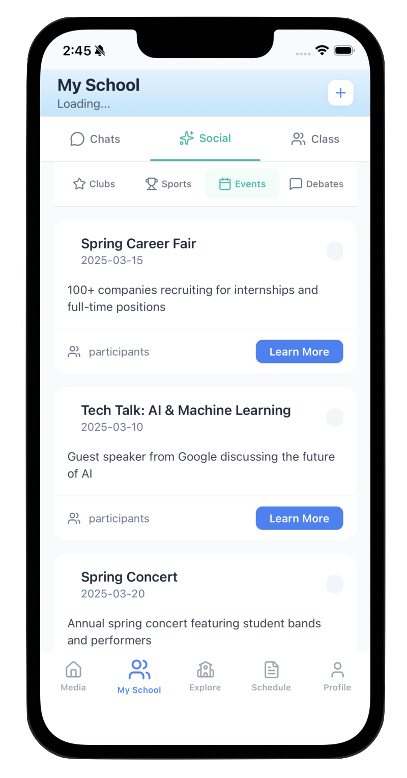 My School Tab - Class Connect App