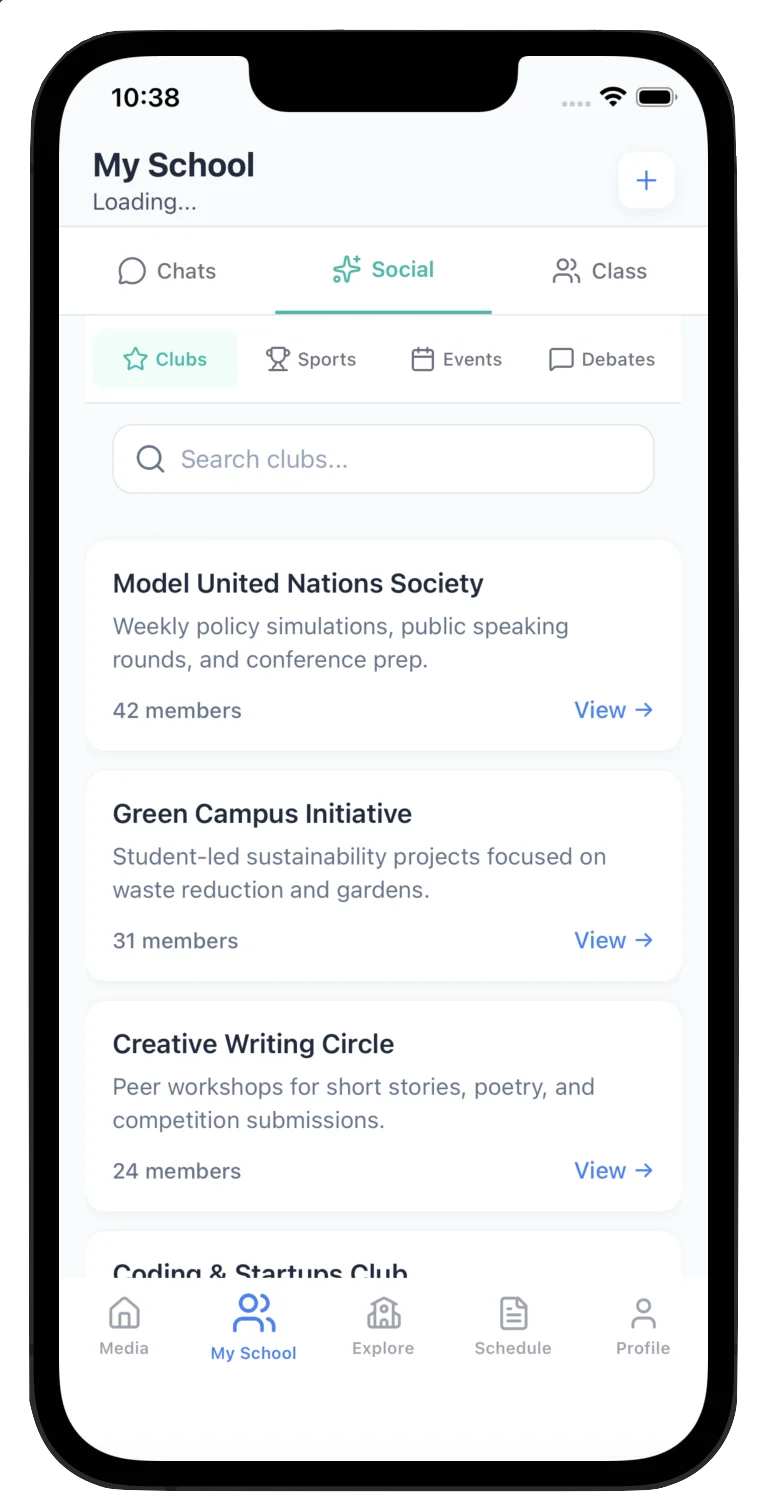 My School Clubs preview